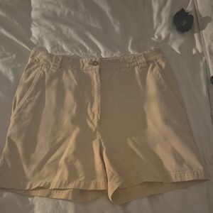 Women's Tan Shorts By Lumited Chinos Size 14
